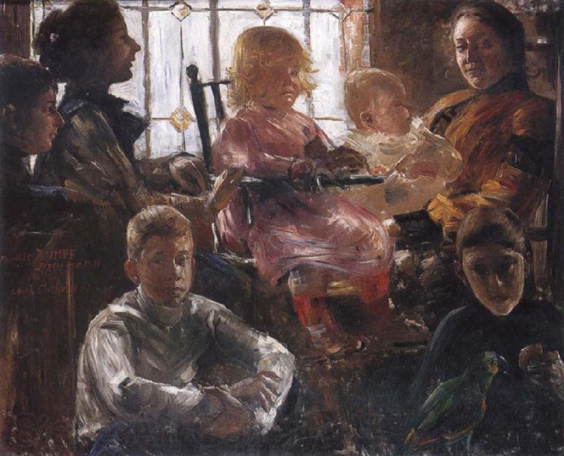 Lovis Corinth The Family of the Painter Fritz Rumpf Spain oil painting art